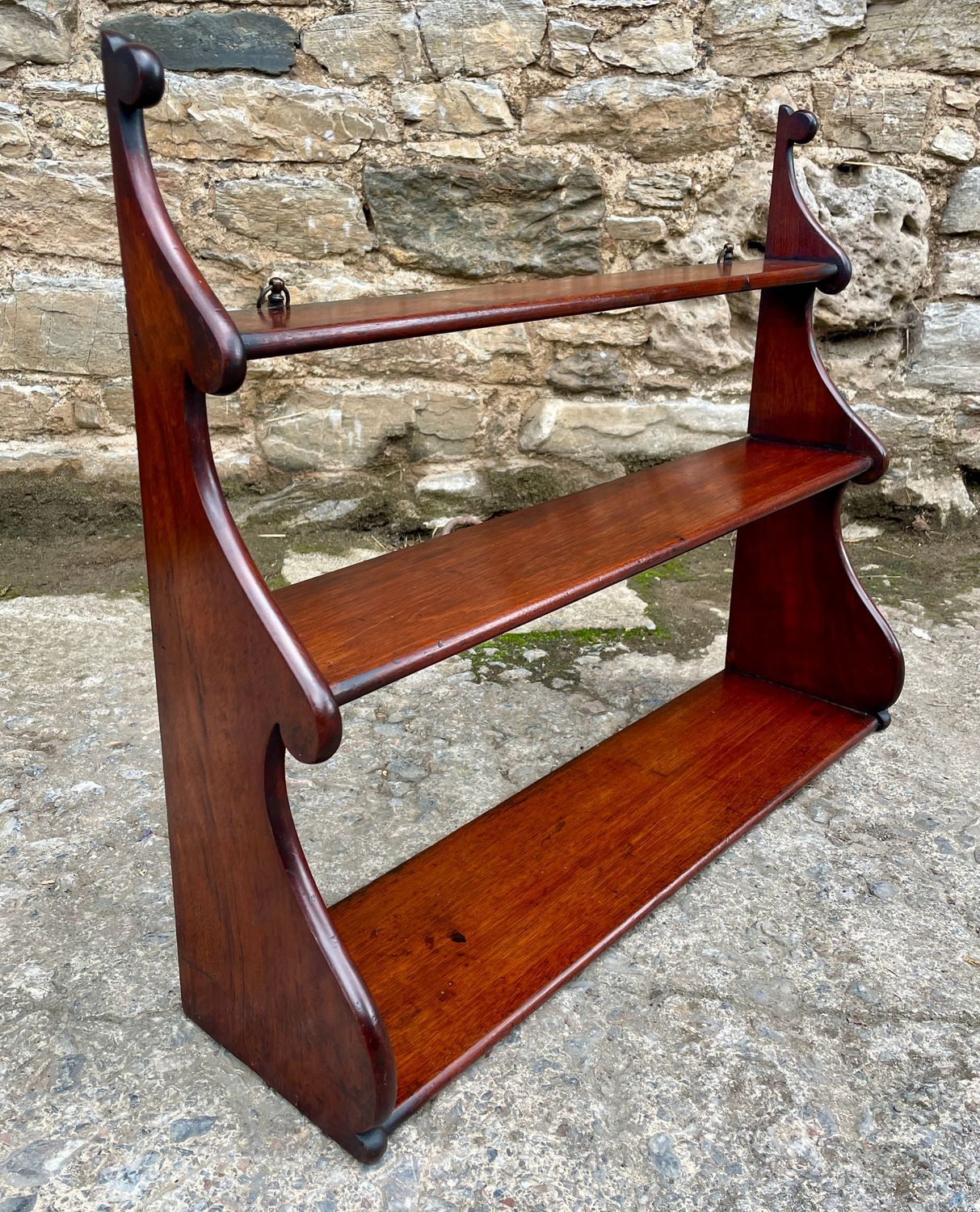 Victorian Mahogany Waterfall Shelves