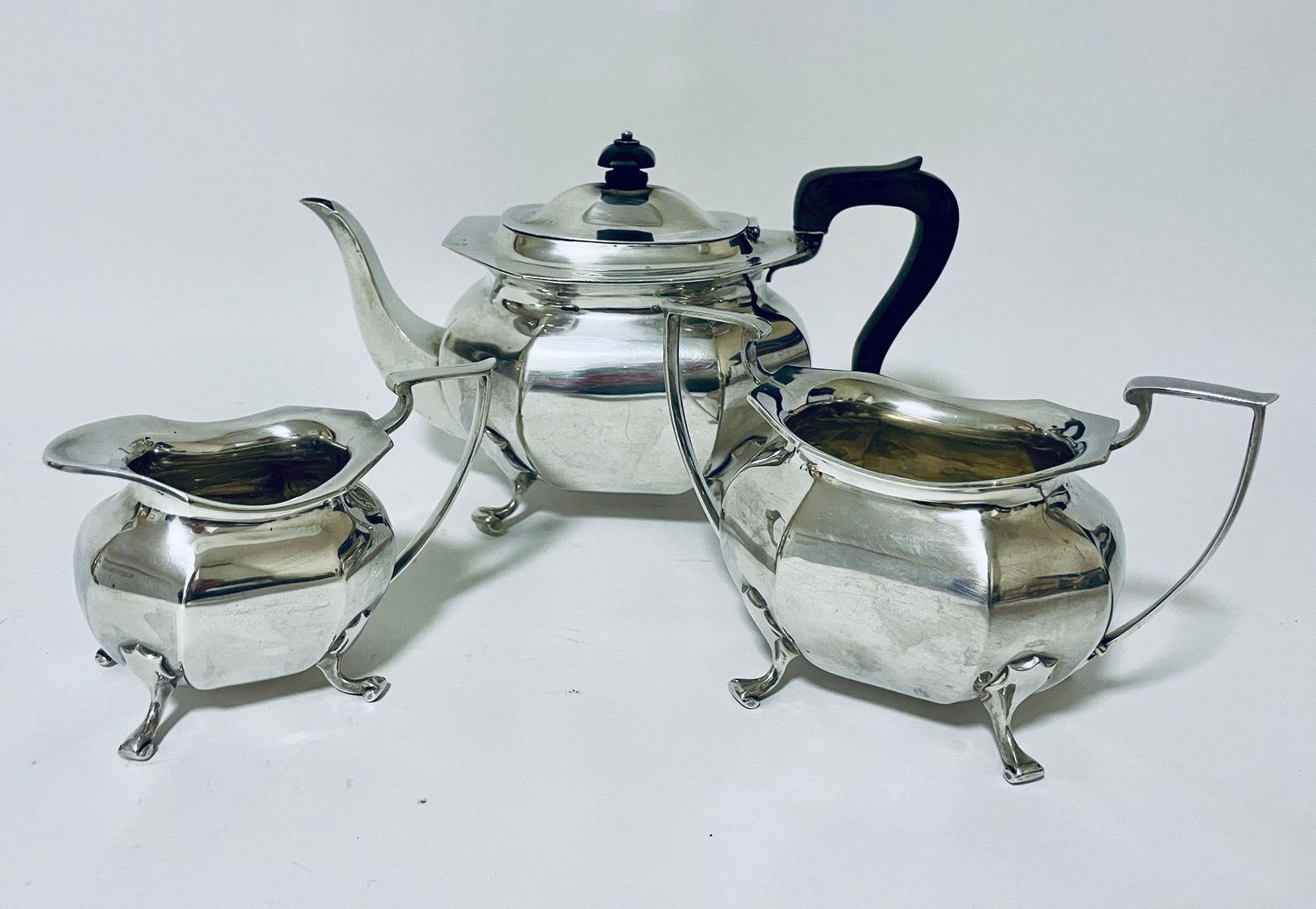 Antique Silver 3 Piece Tea Service
