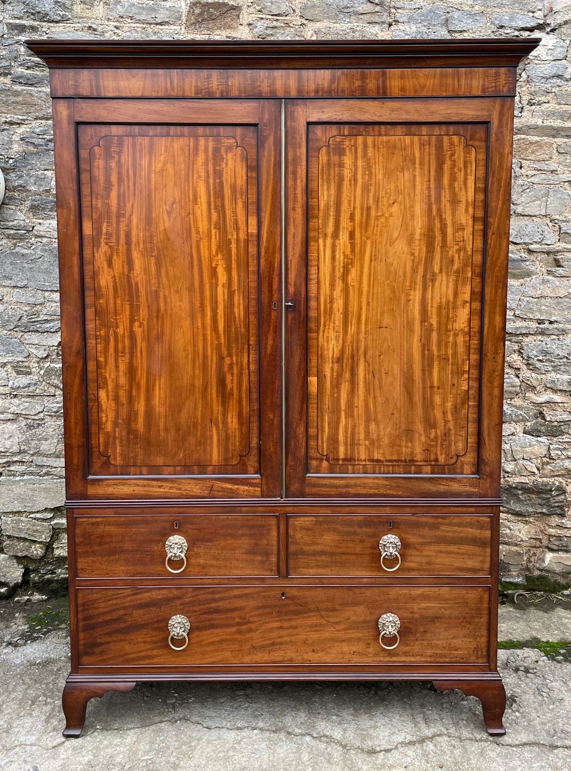 Georgian Mahogany Press Cupboard