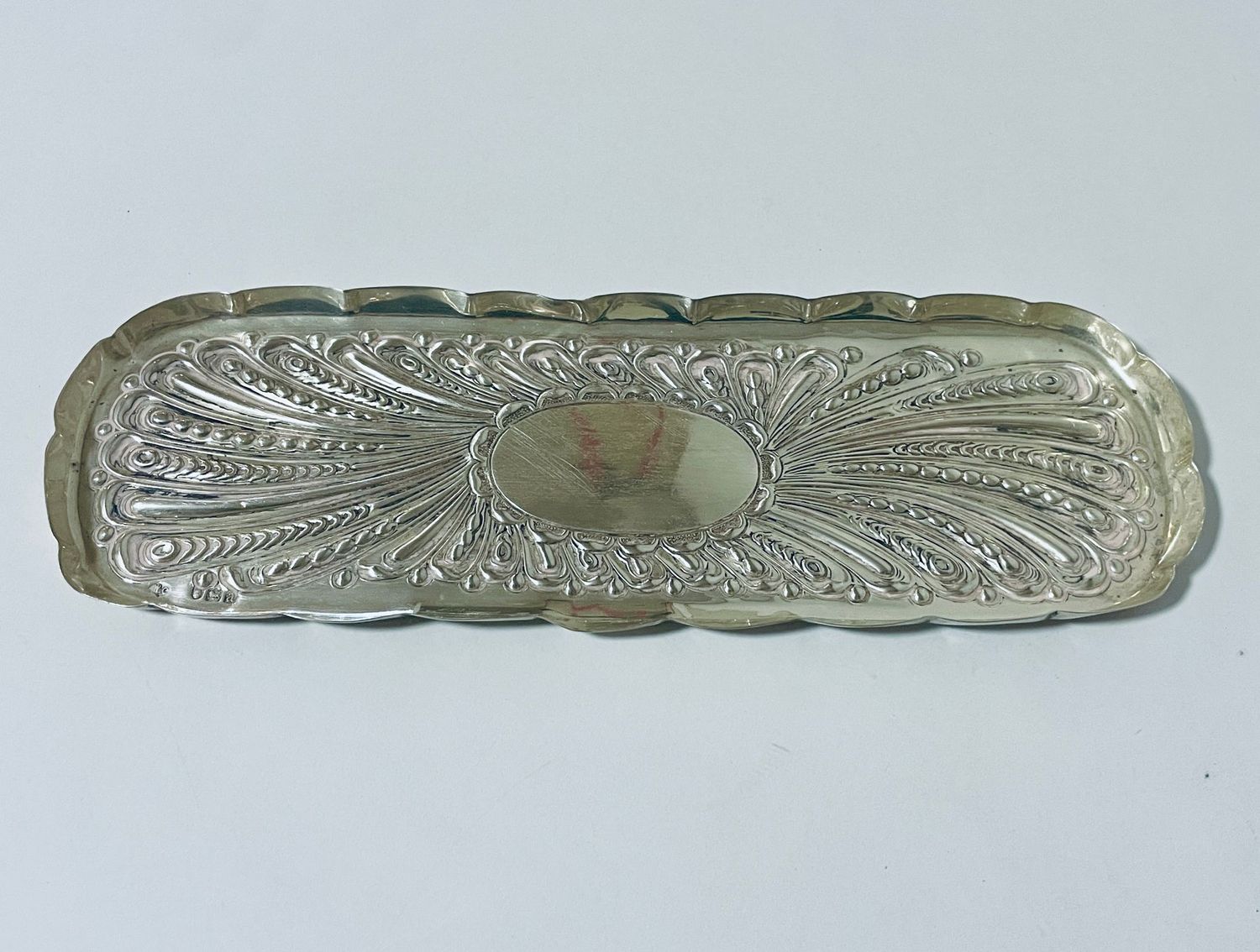 Victorian Silver Pin Tray