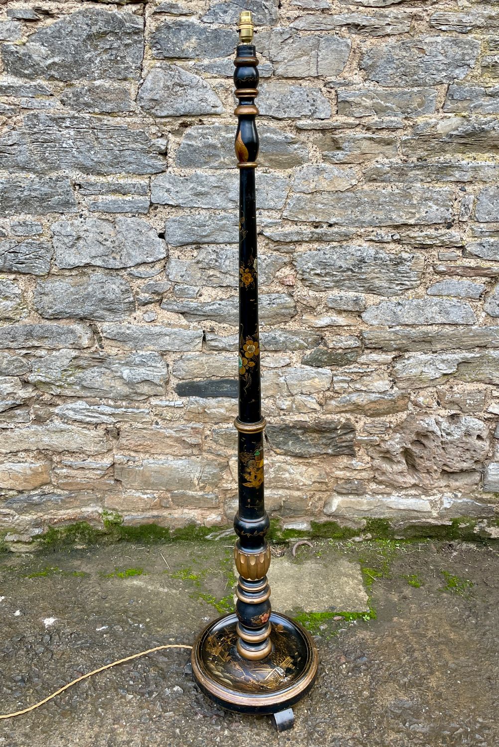 Antique Chinoiserie Standard Lamp