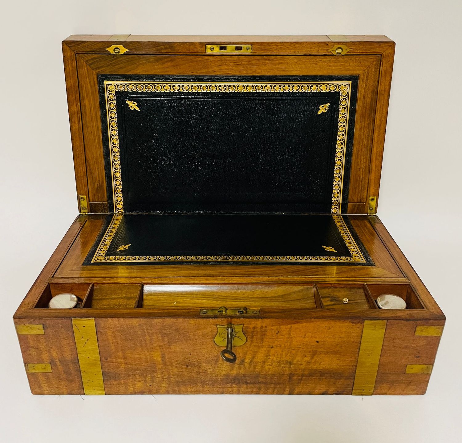Victorian Walnut Writing Slope with Secret Drawers