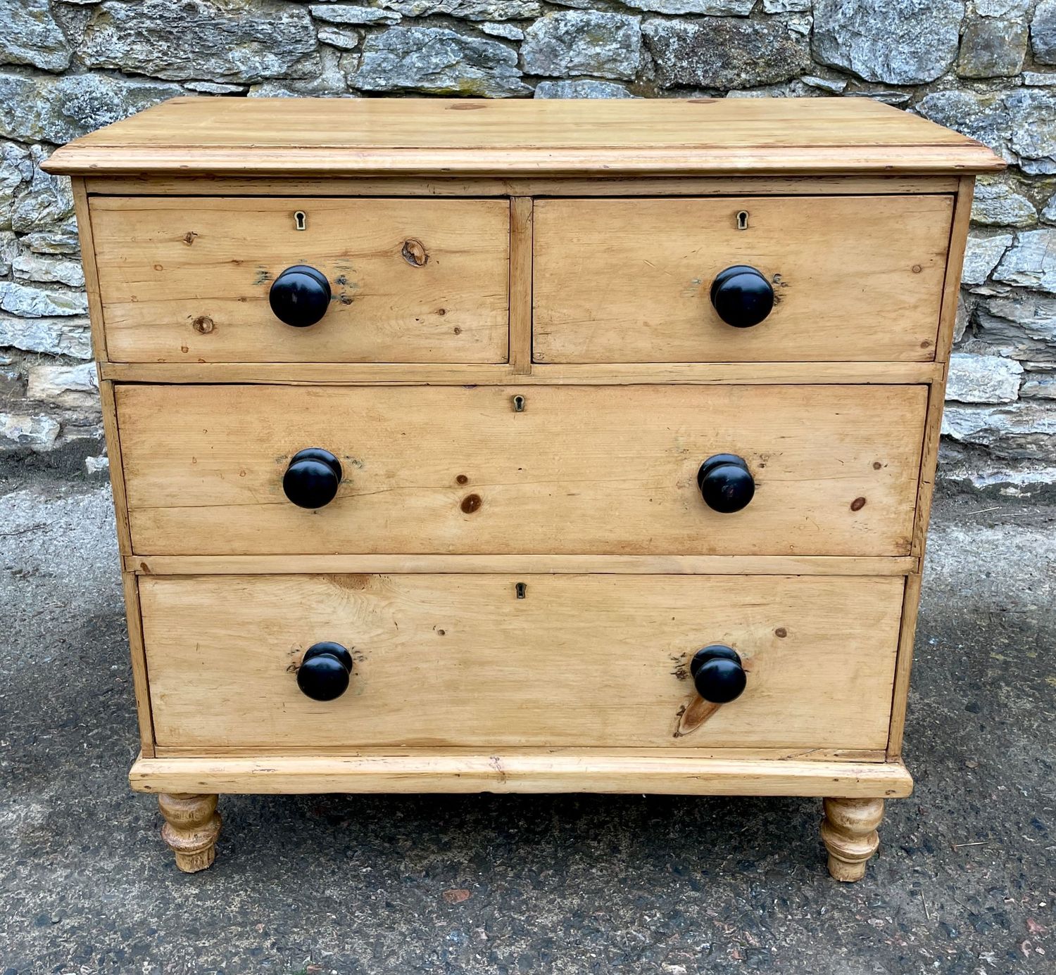 ​Small Stripped Pine Chest of Drawers