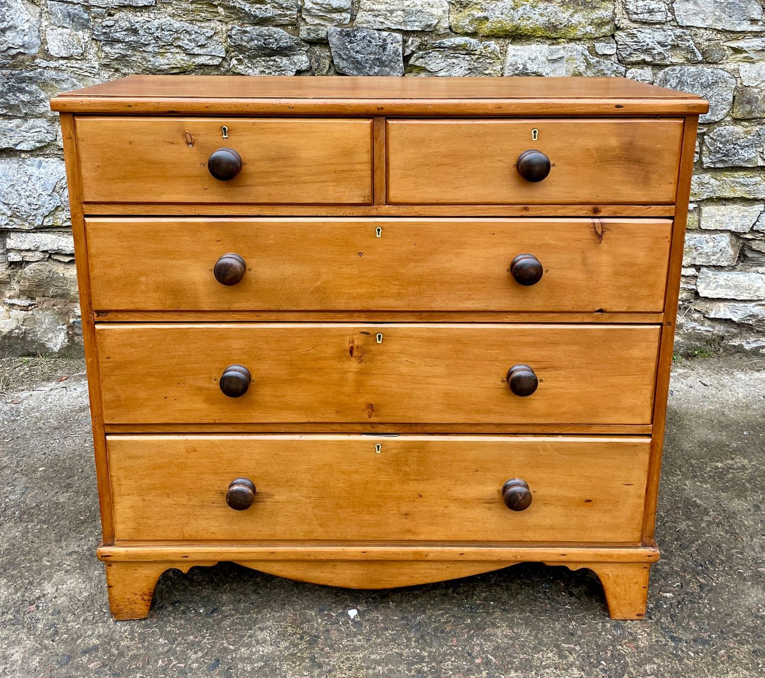 Large ​Antique Pine Chest of Drawers
