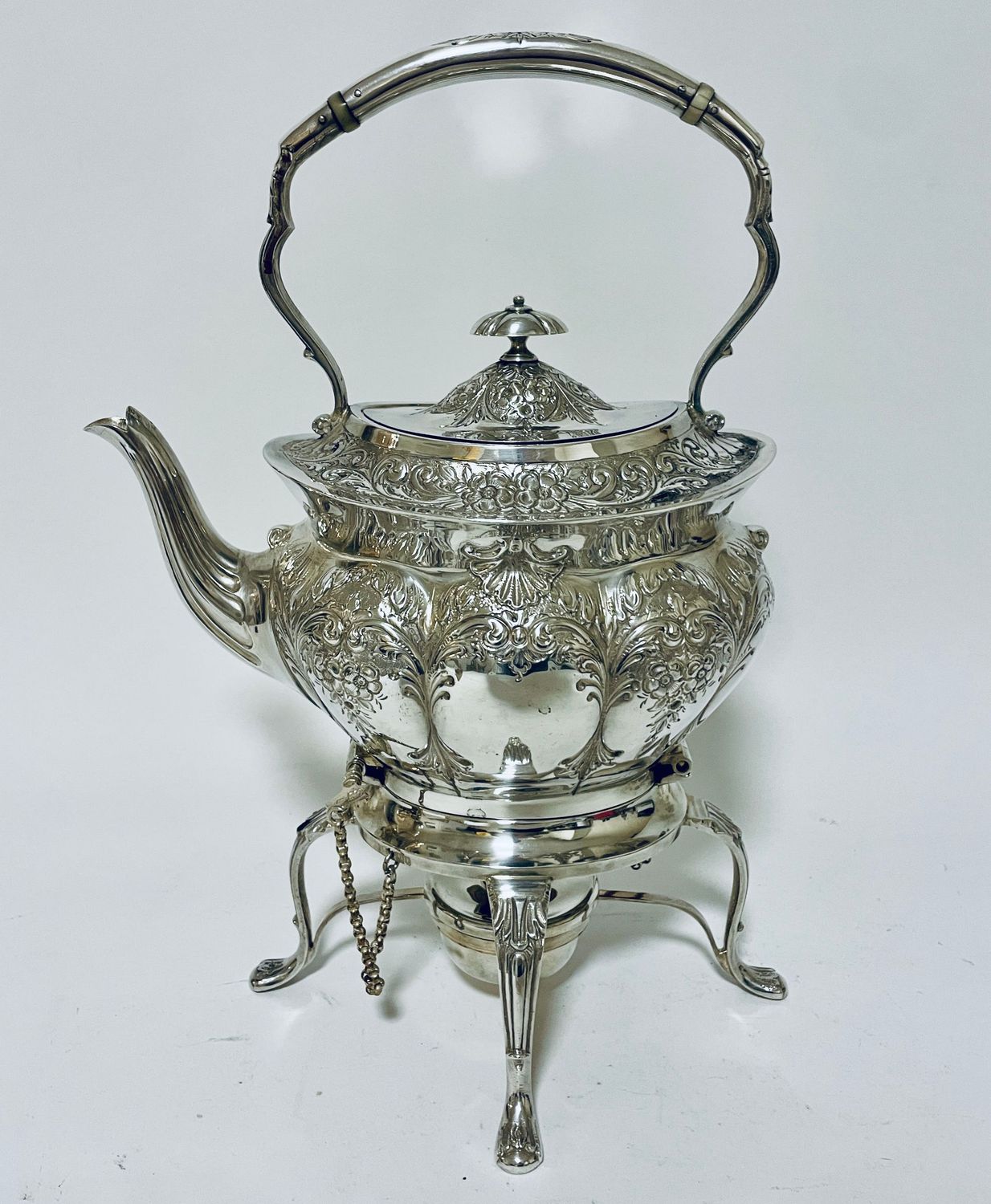 Antique Silver Spirit Kettle