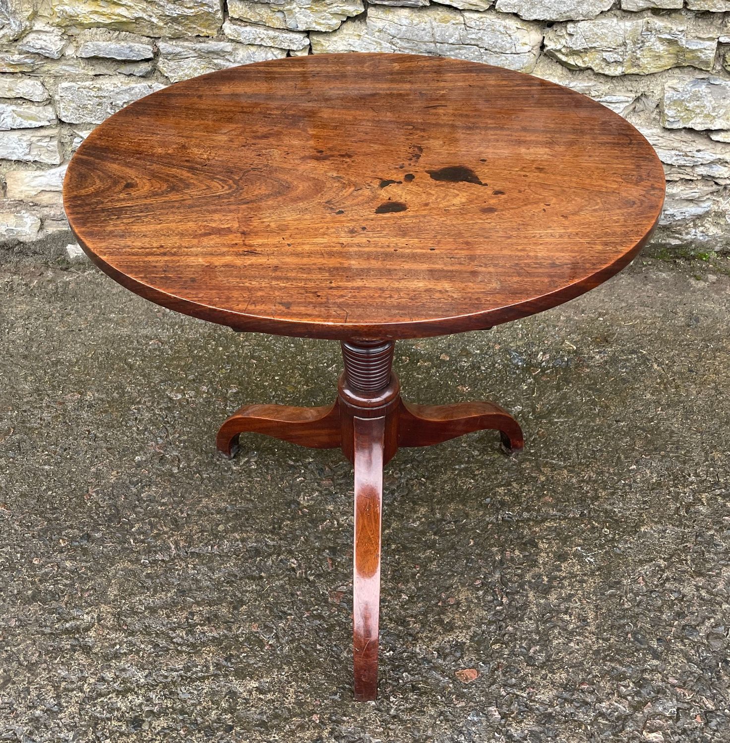 Georgian Mahogany Tilt Top Table