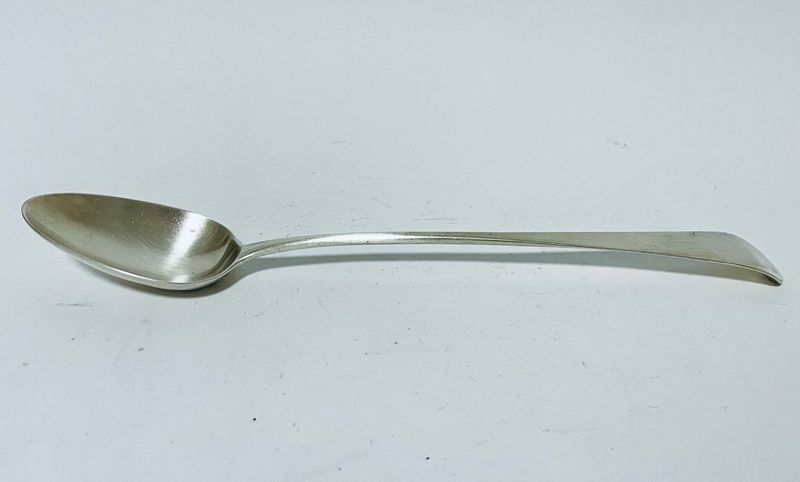 Large 18th Century Silver Serving Spoon