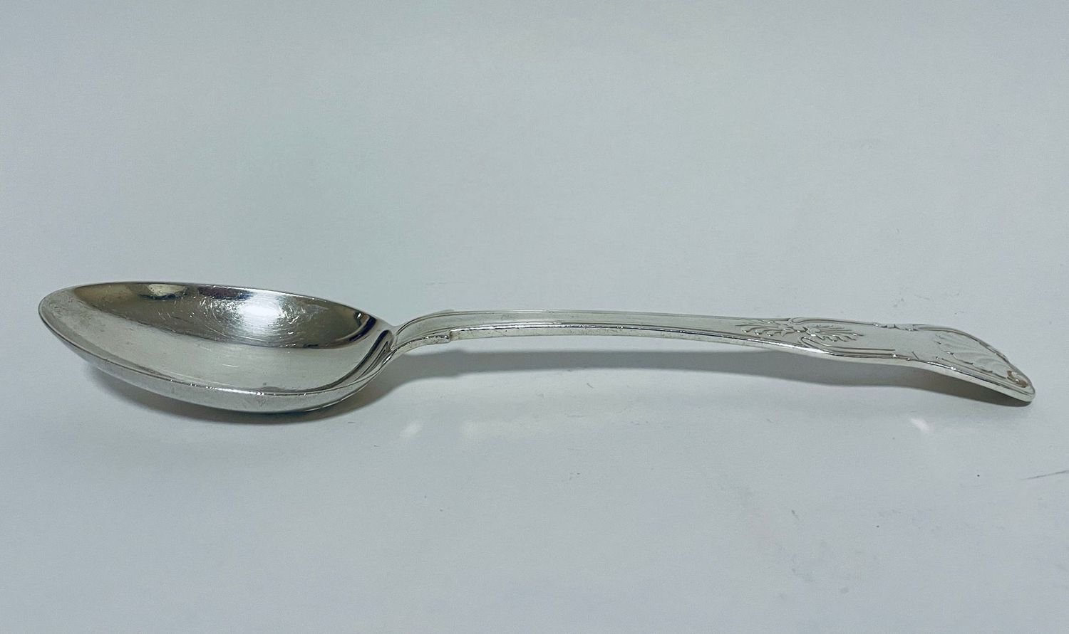Large Victorian Silver Serving Spoon