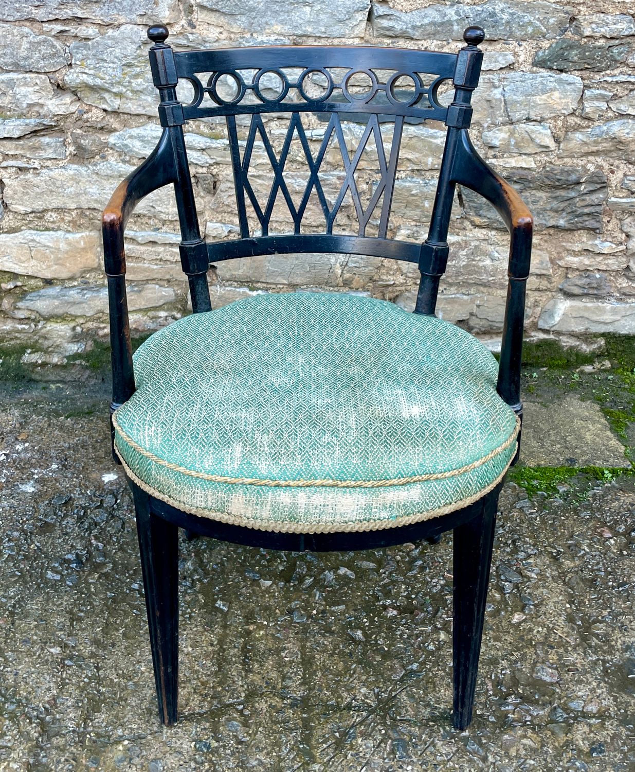 Aesthetic Style Ebonised Armchair
