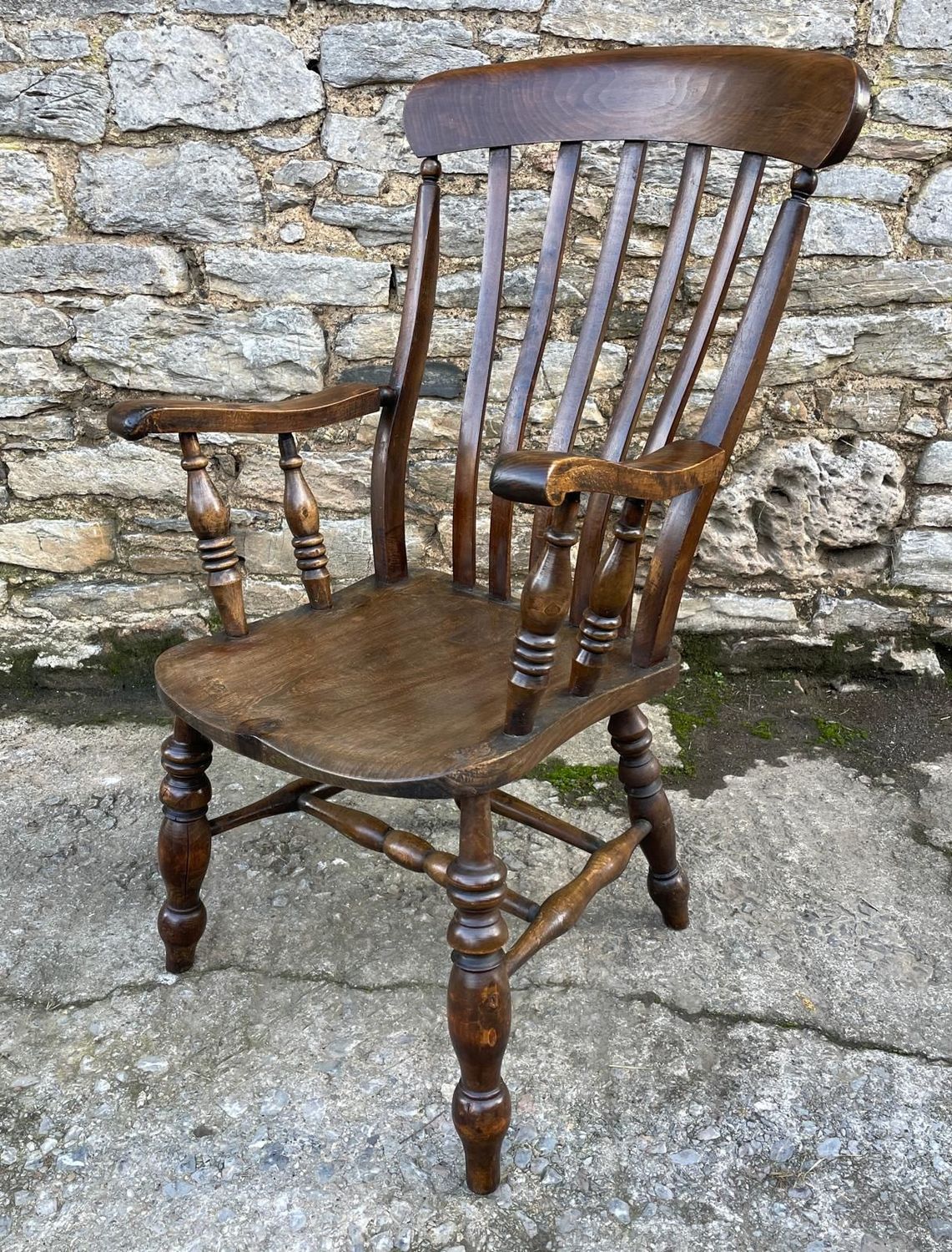 Antique Lathe Back Windsor Farmhouse Chair