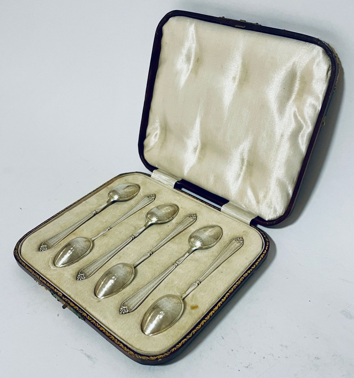 Set of 6 Antique Silver Teaspoons