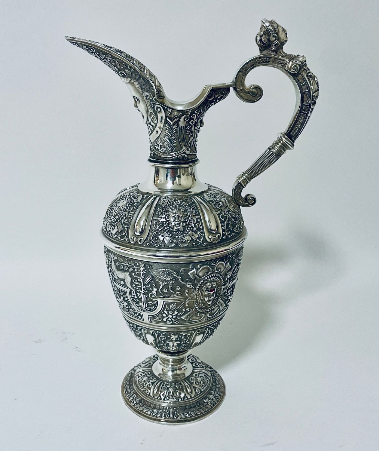 Victorian Silver Claret Jug / Ewer