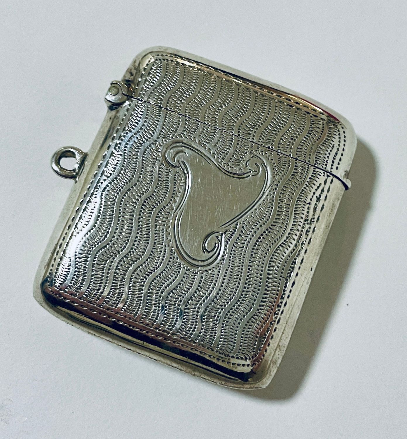 Antique Silver Vesta Case