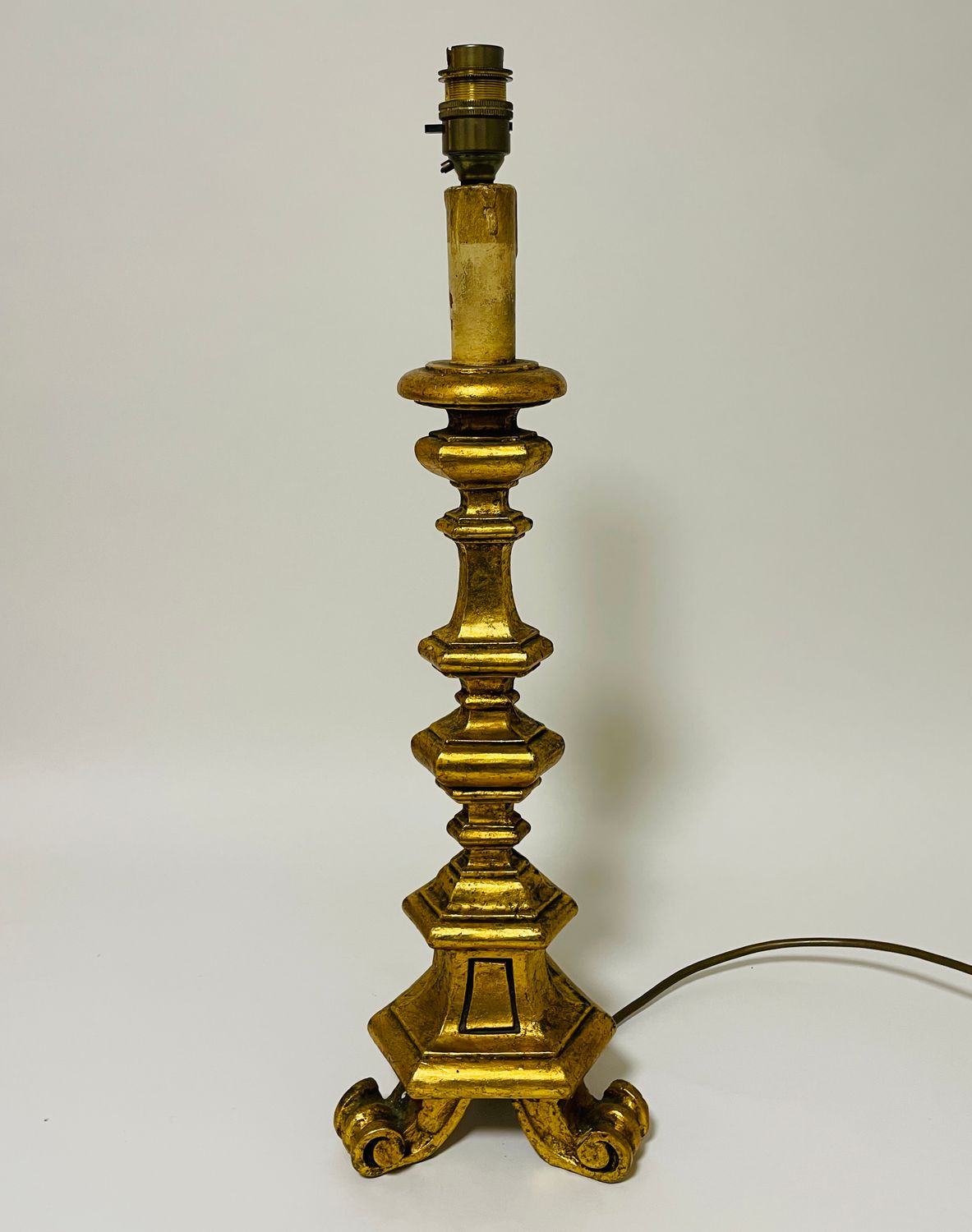 Antique Gilt Table Lamp