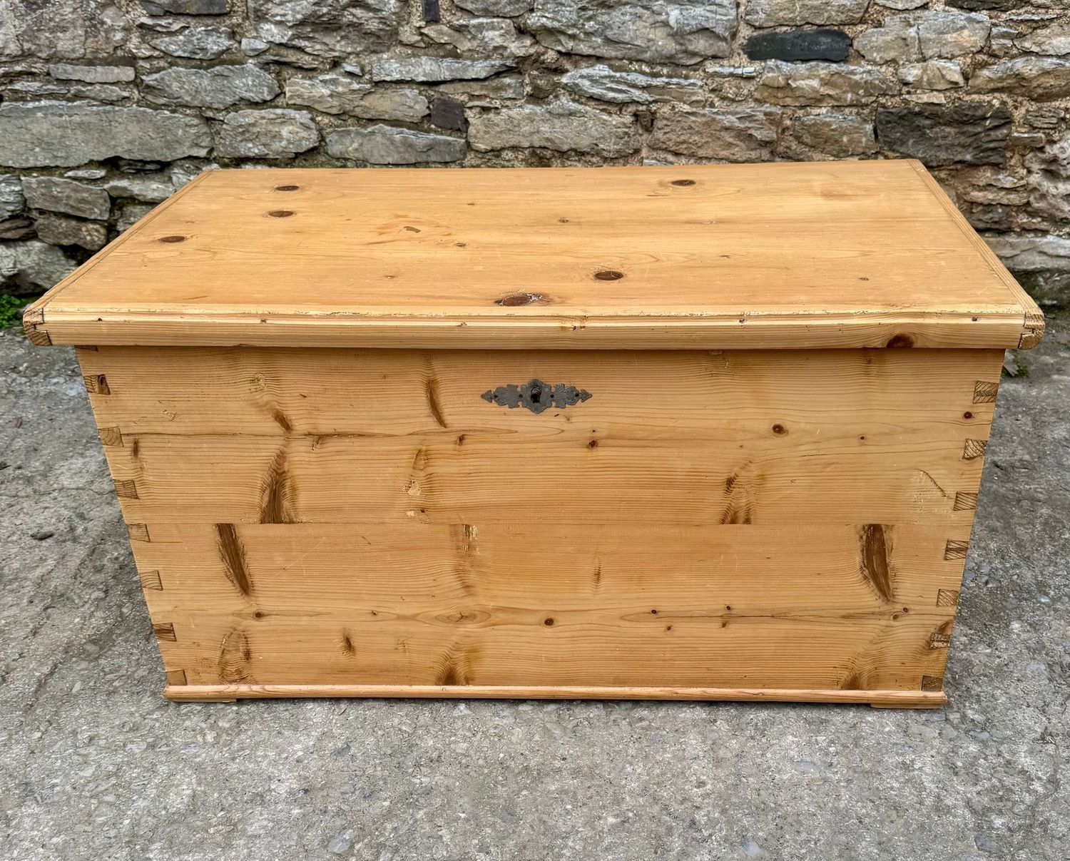Large Continental Pine Blanket Box