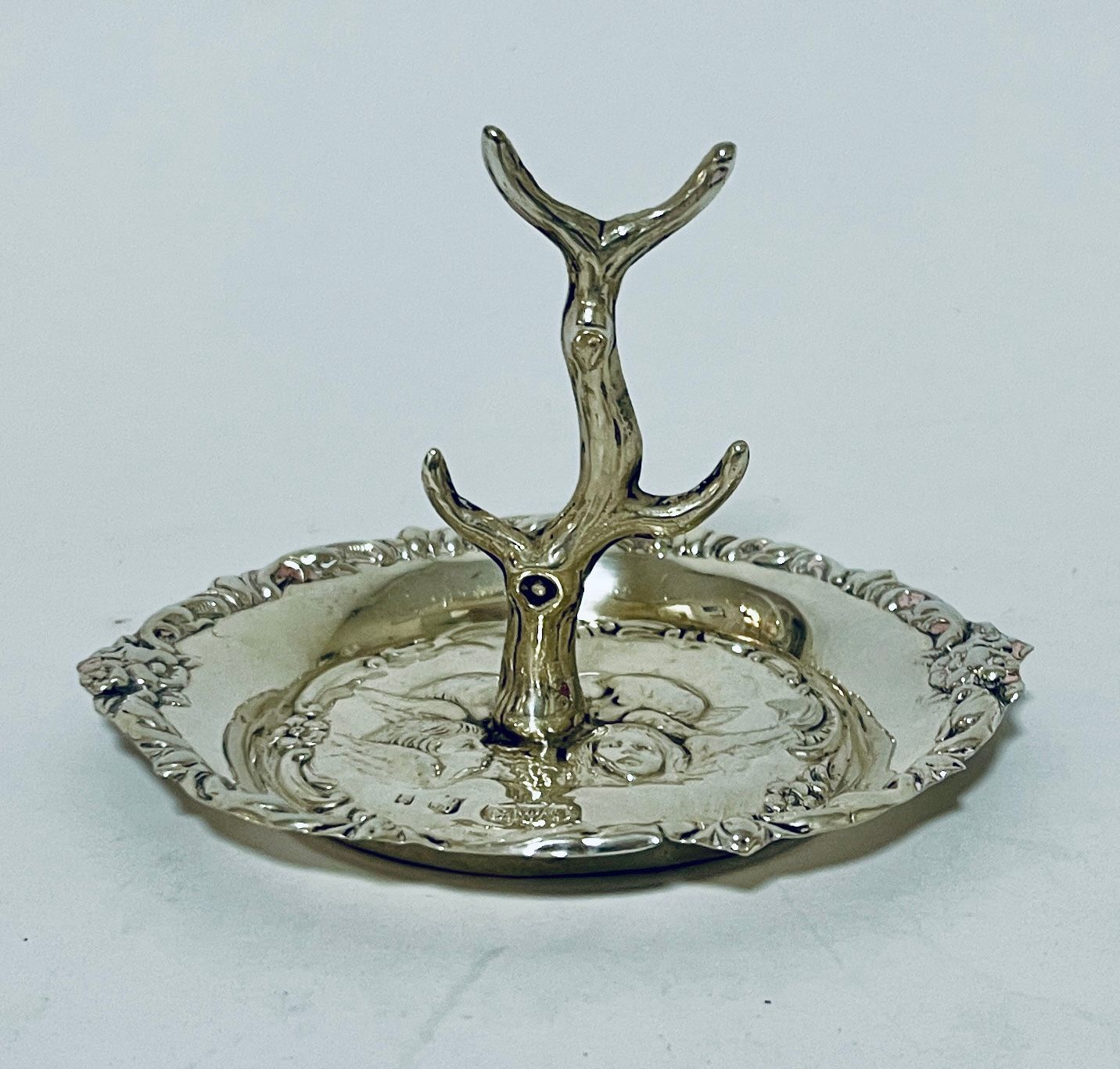 Antique Silver Ring Tree