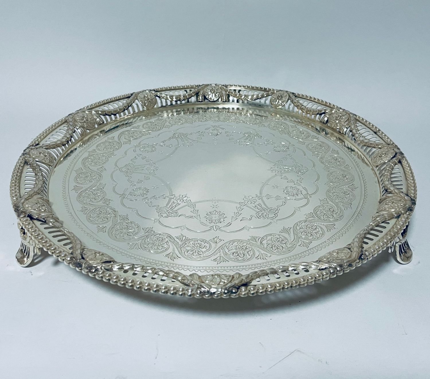 Victorian Silver Salver