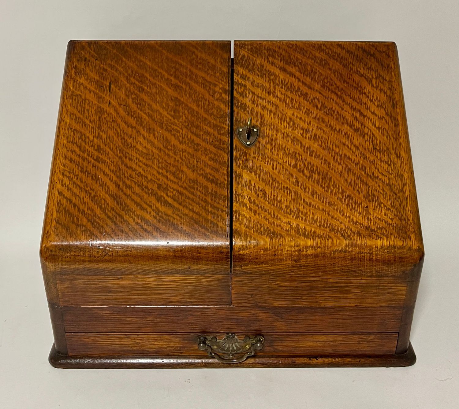 Antique Oak Stationery Cabinet