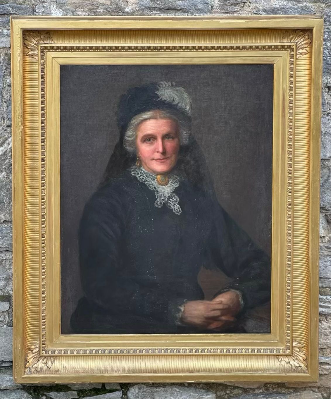 ​Victorian Oil on Canvas Portrait of Mary Anne Sykes (1825-1886​)