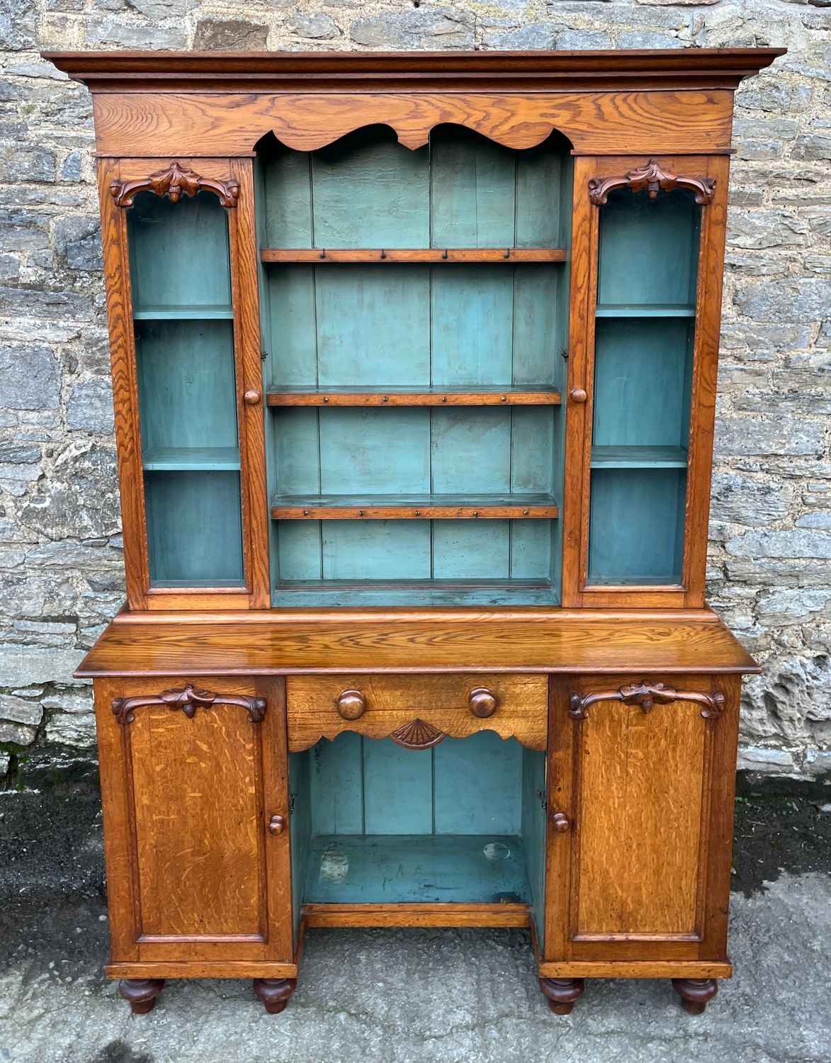 ​Welsh Oak Dog Kennel Farmhouse Dresser