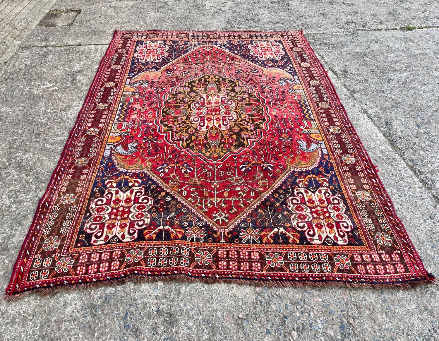 Large Hand Woven Qashqai Rug