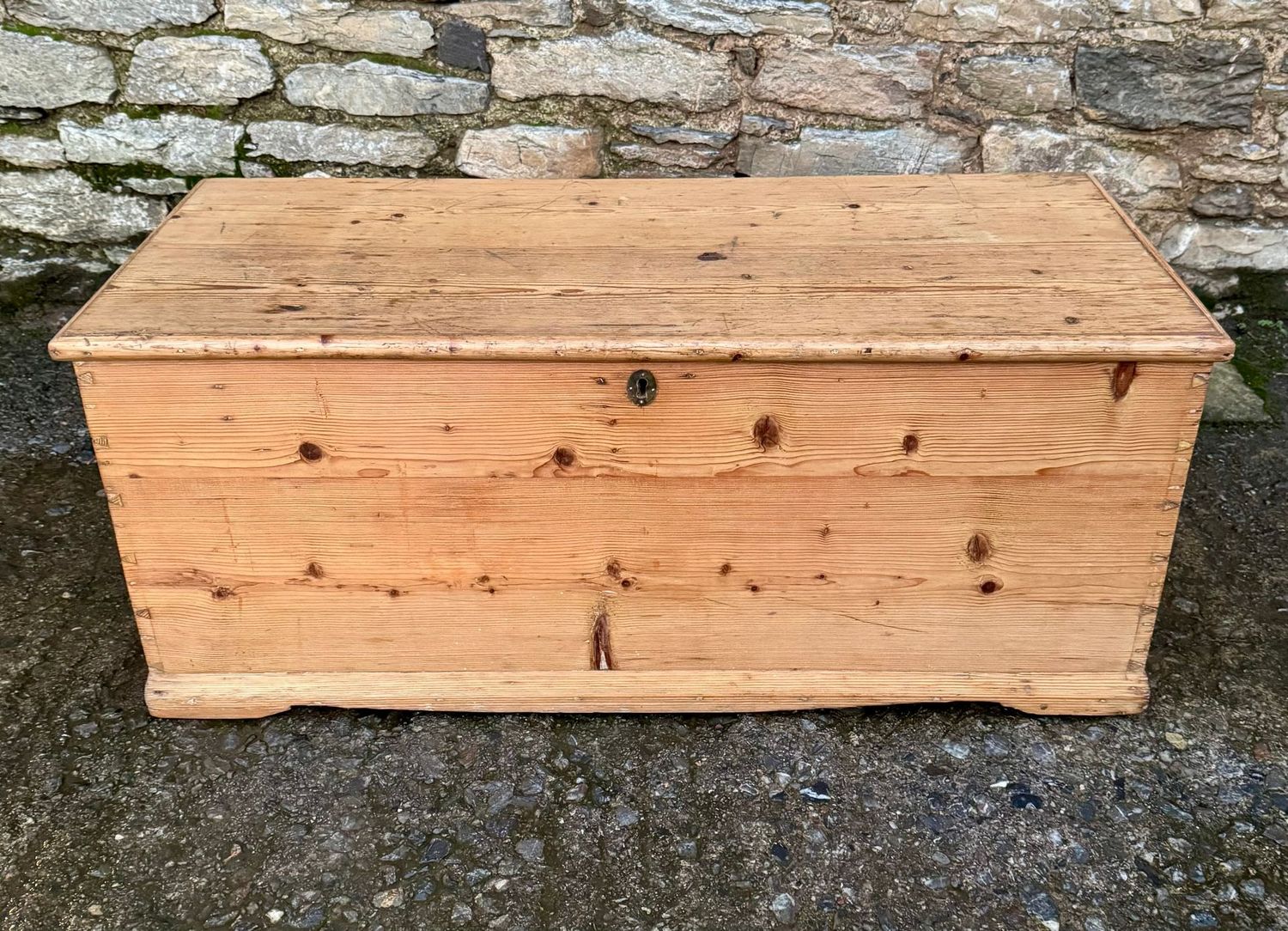 Antique Pine Blanket Box