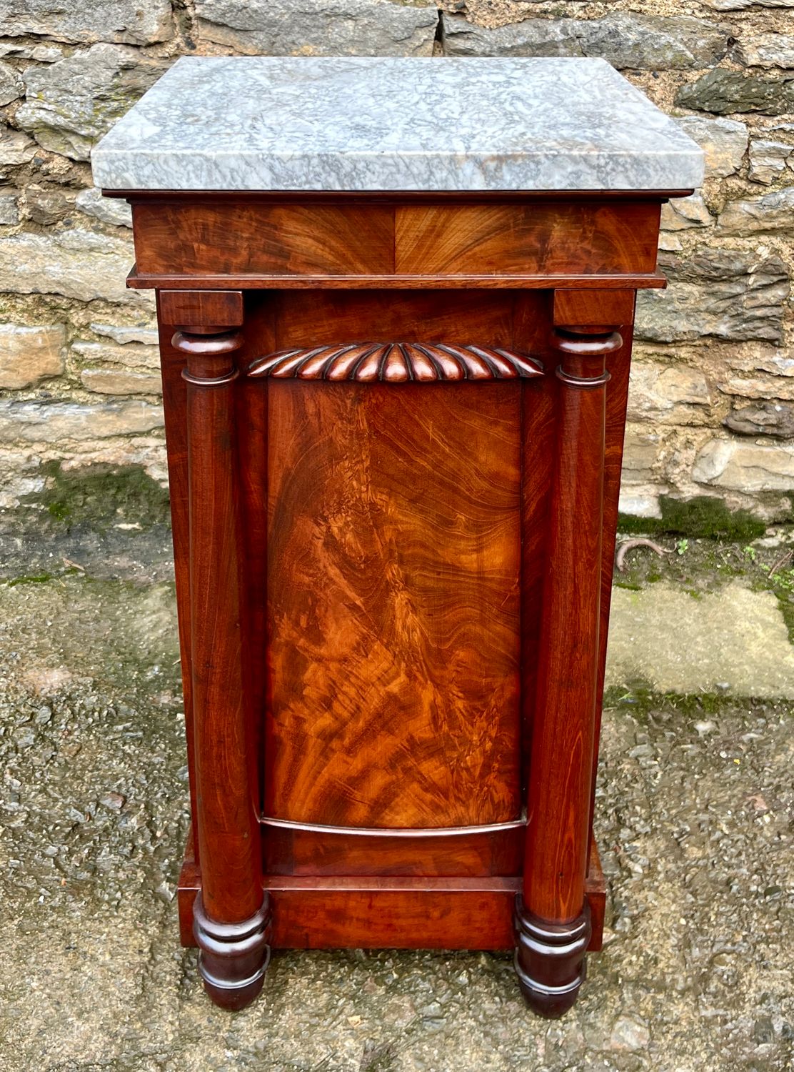 Victorian Mahogany Pot Cupboard with Marble Top