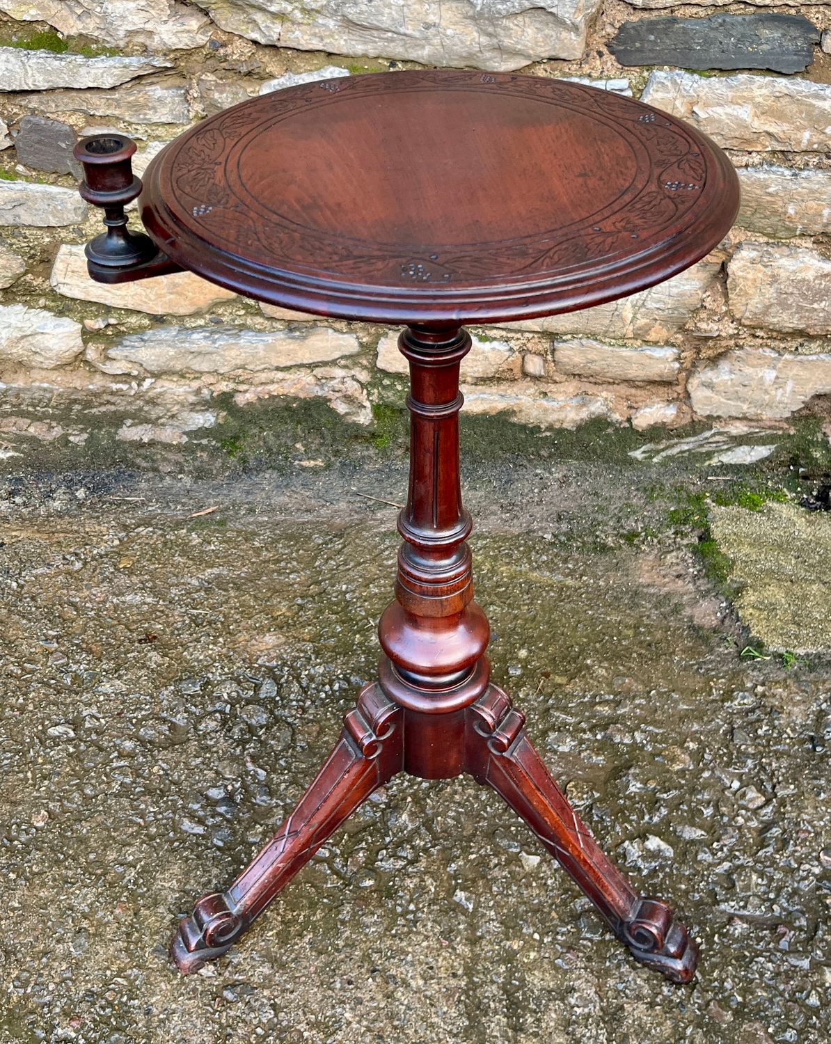 ​Victorian Occasional Table with Candle Holder
