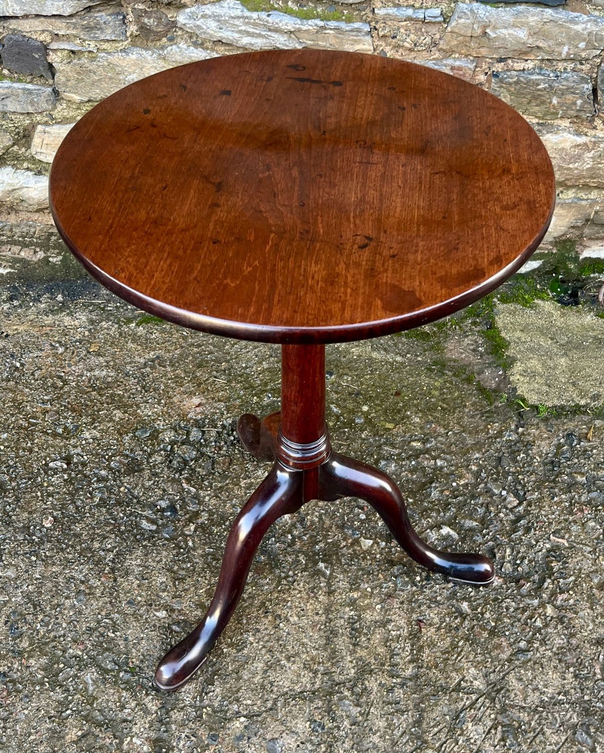 ​Georgian Mahogany Birdcage Tilt Top Table