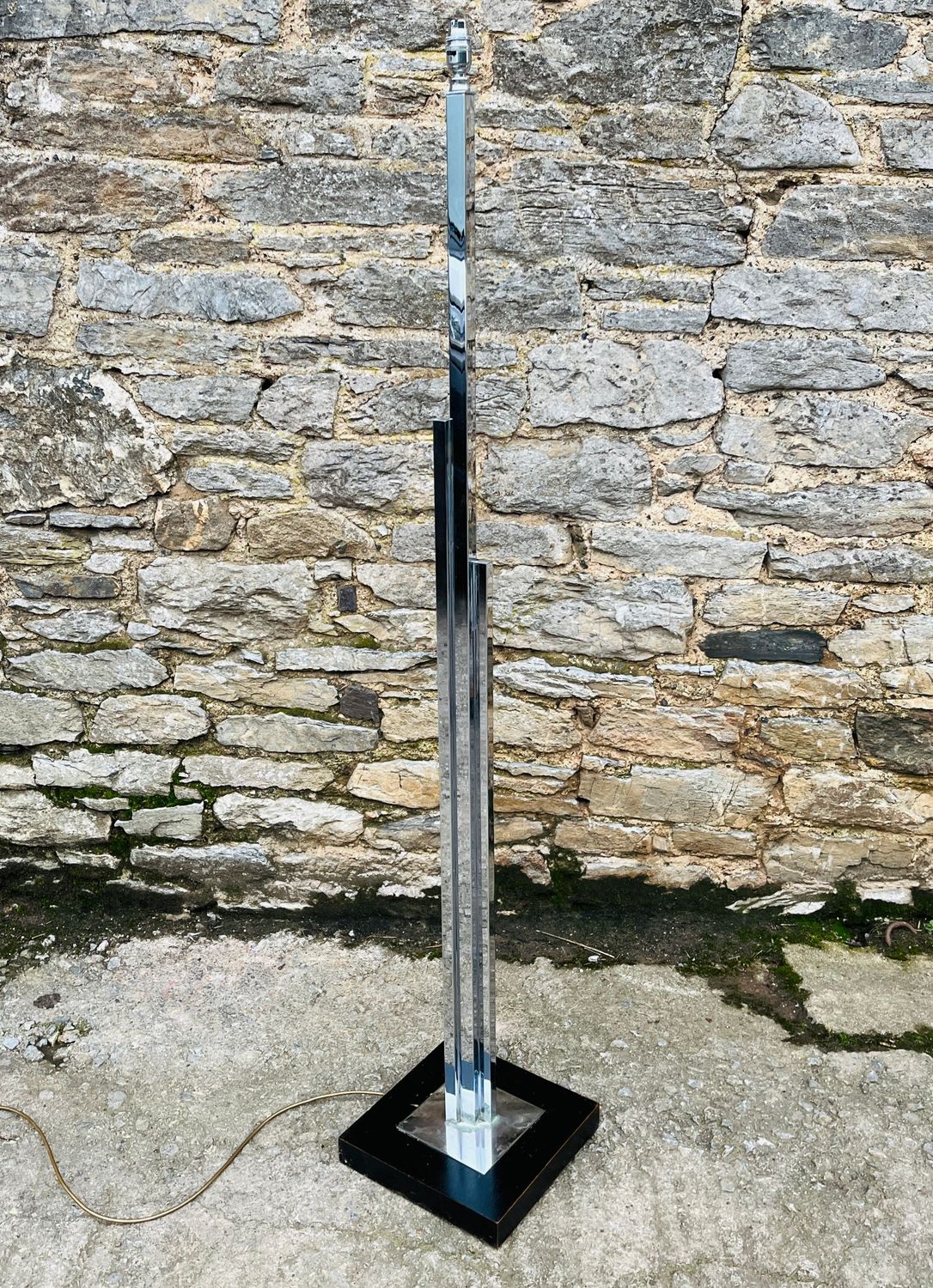 Art Deco Chrome Standard Lamp
