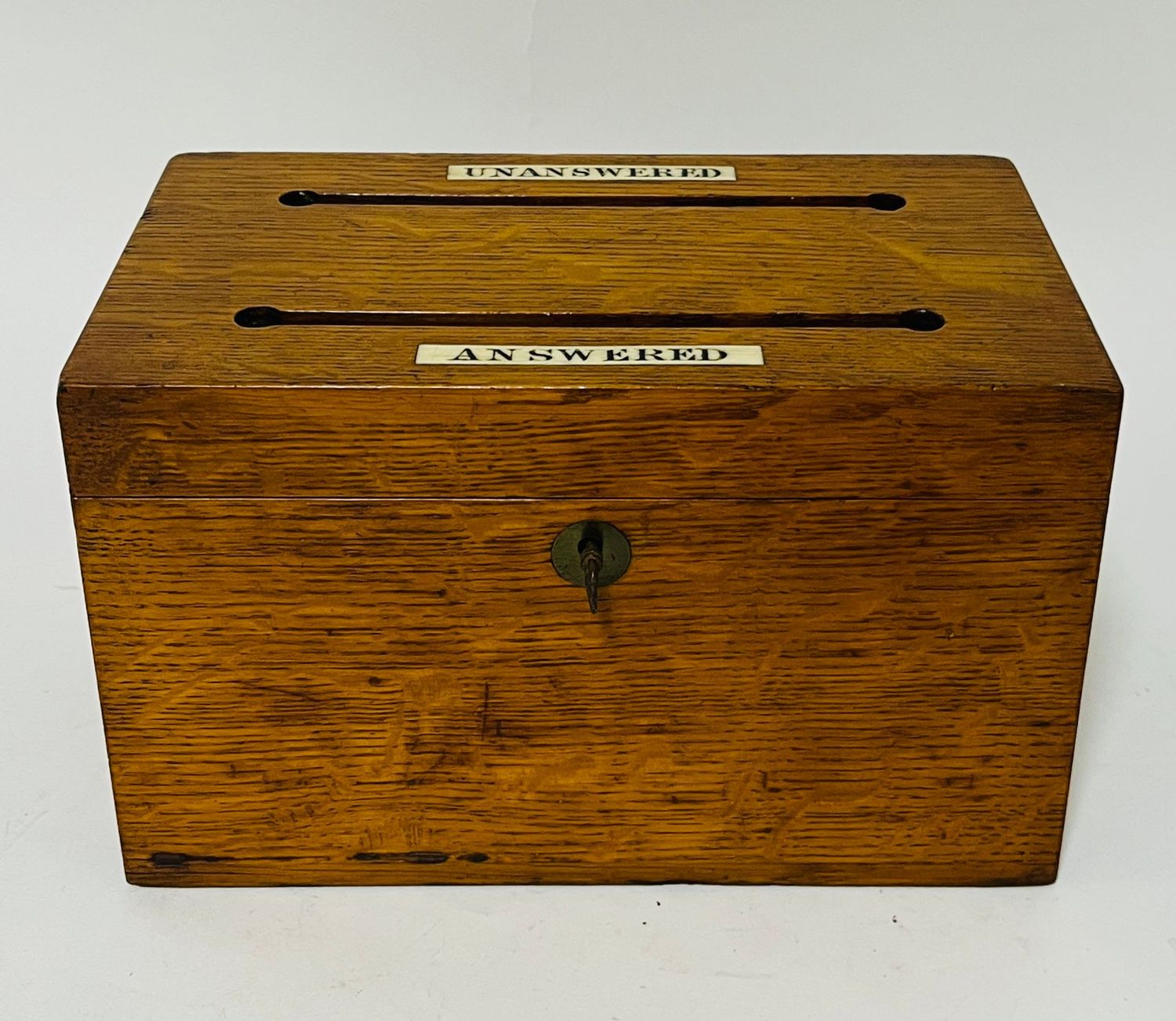 Victorian Oak Correspondence Box