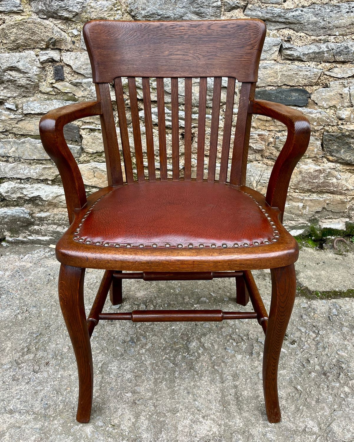 Antique Oak Desk Chair
