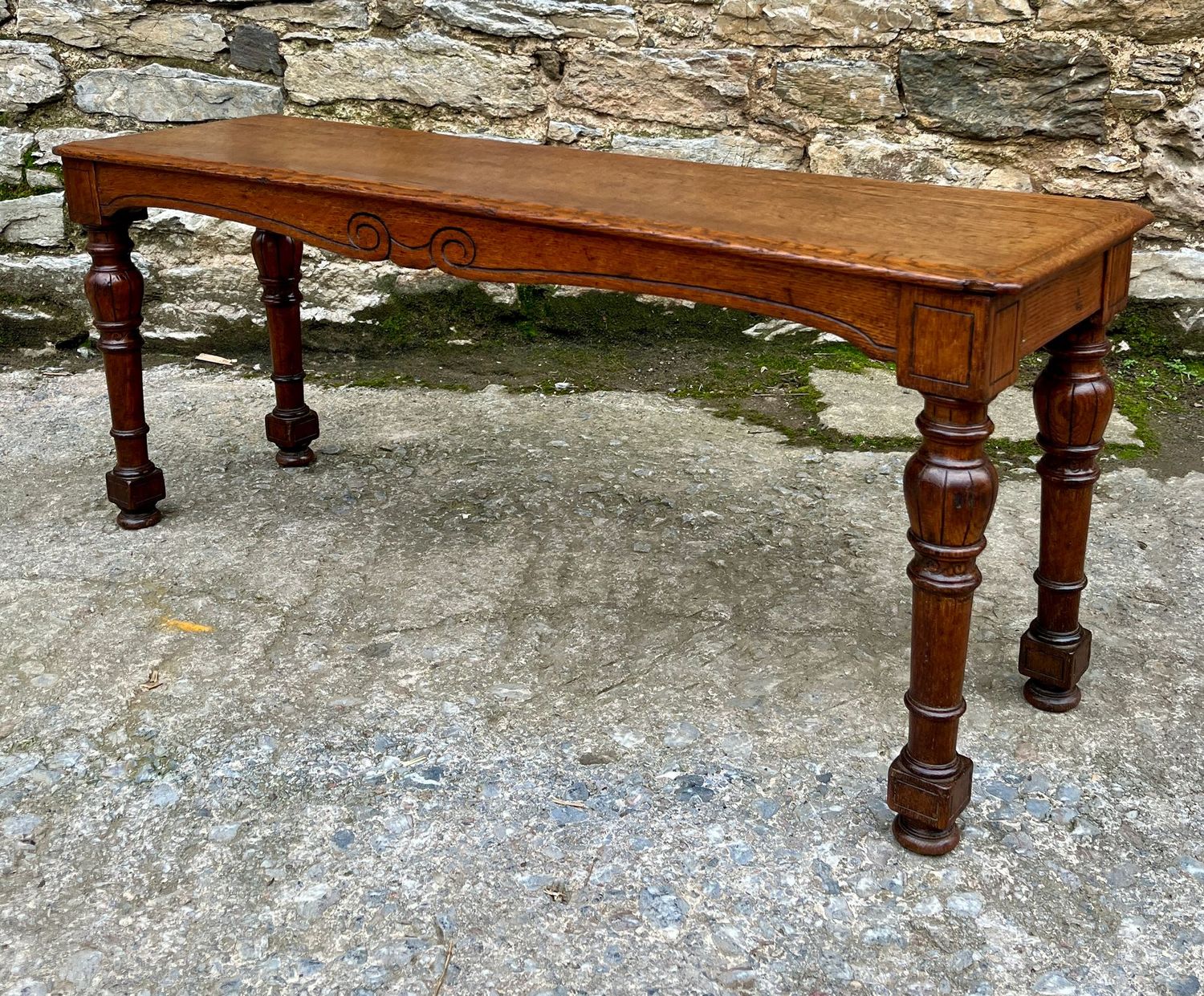 ​Victorian Oak Window Bench