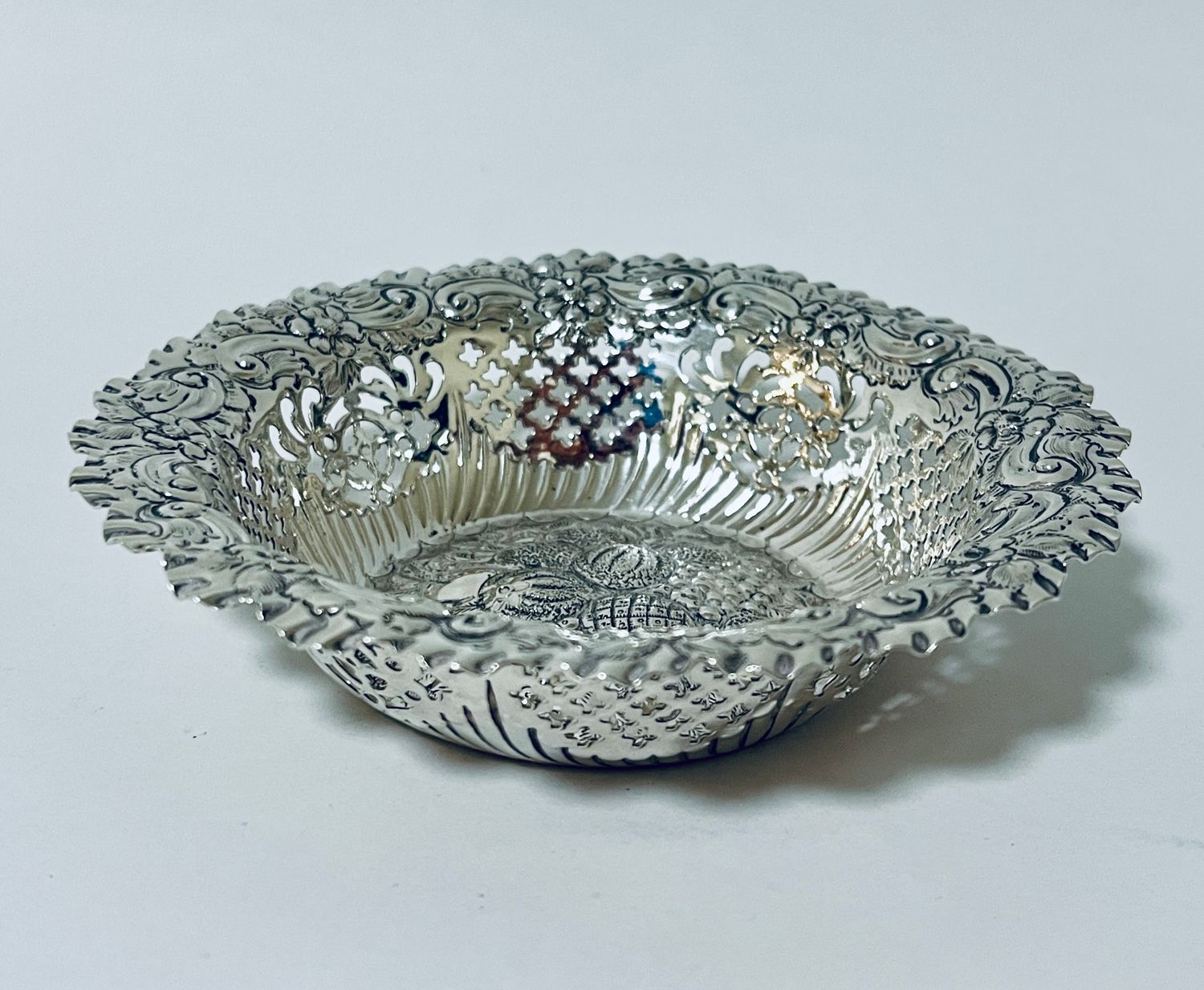 Victorian Silver Bon Bon Dish