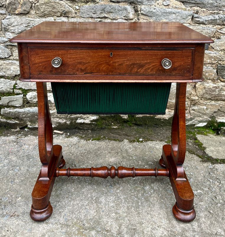 Victorian Mahogany Sewing Table