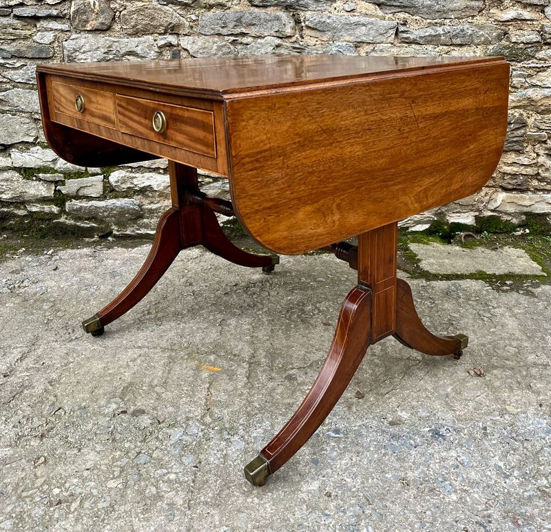 Regency Mahogany Sofa Table
