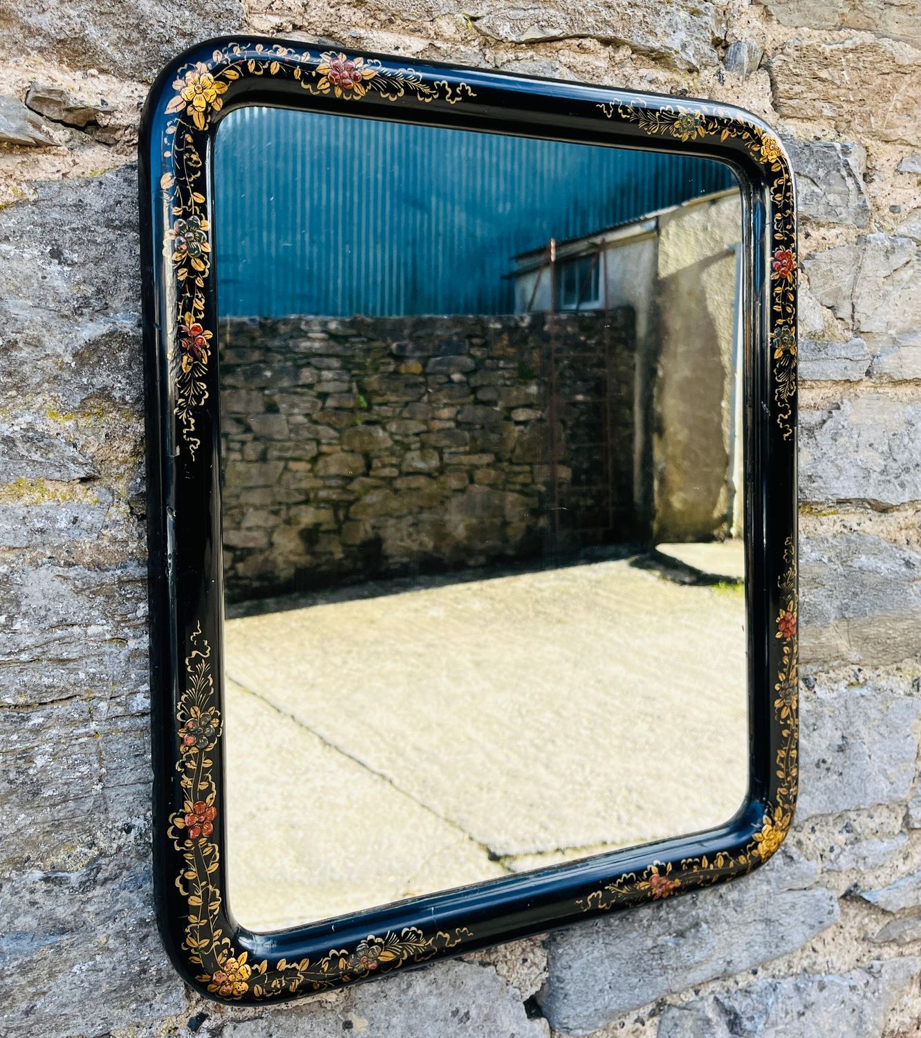 ​Antique Chinoiserie Wall Mirror