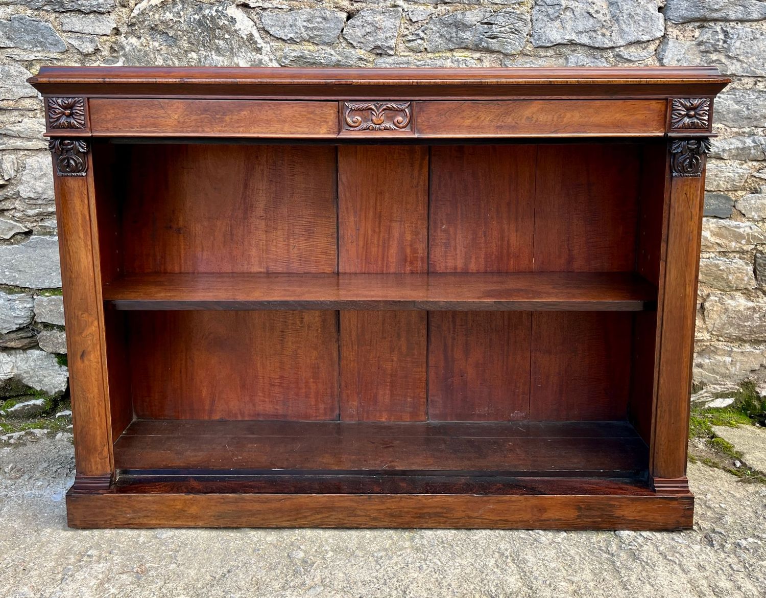 ​Victorian Rosewood Open Bookcase