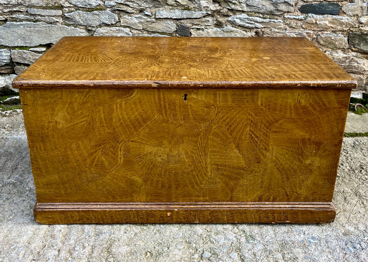 ​Victorian Pine Blanket Box in the Original Paint