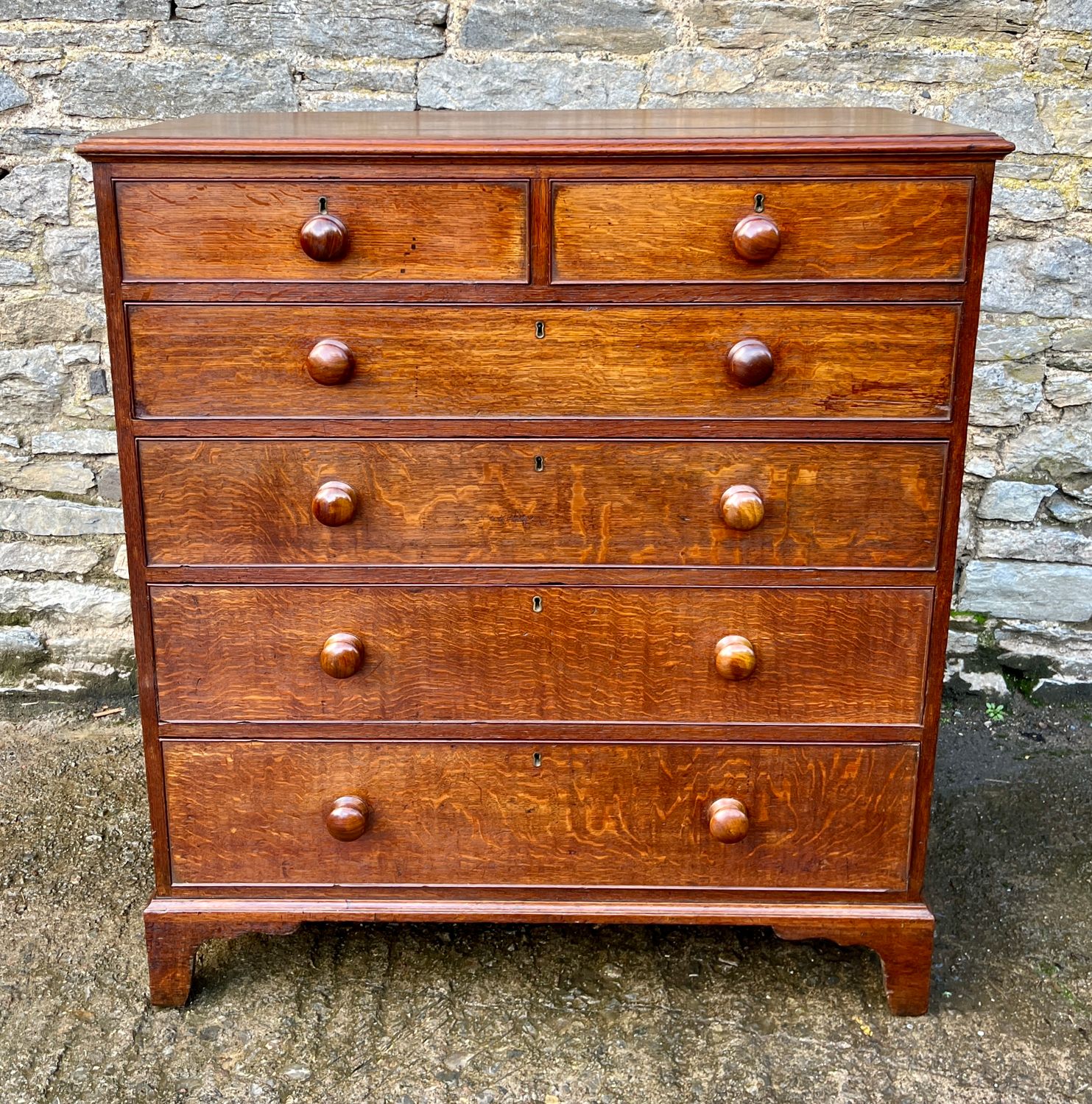​Large Victorian Oak Chest of Drawers