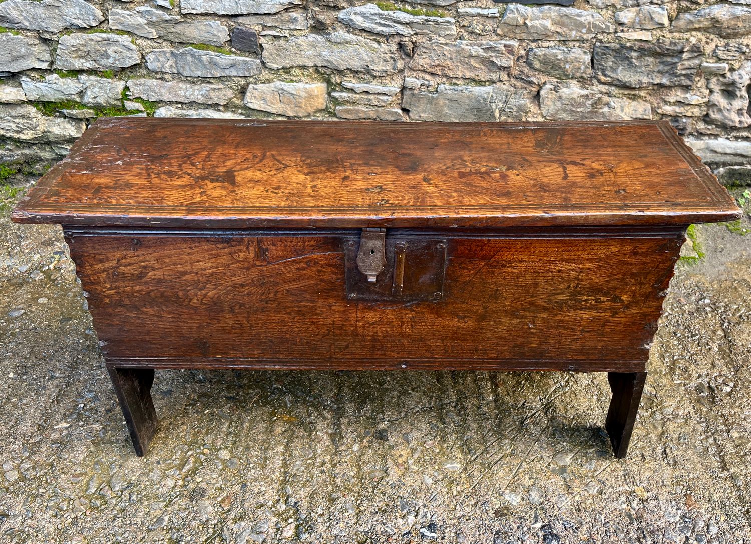 ​18th Century Planked Oak Coffer