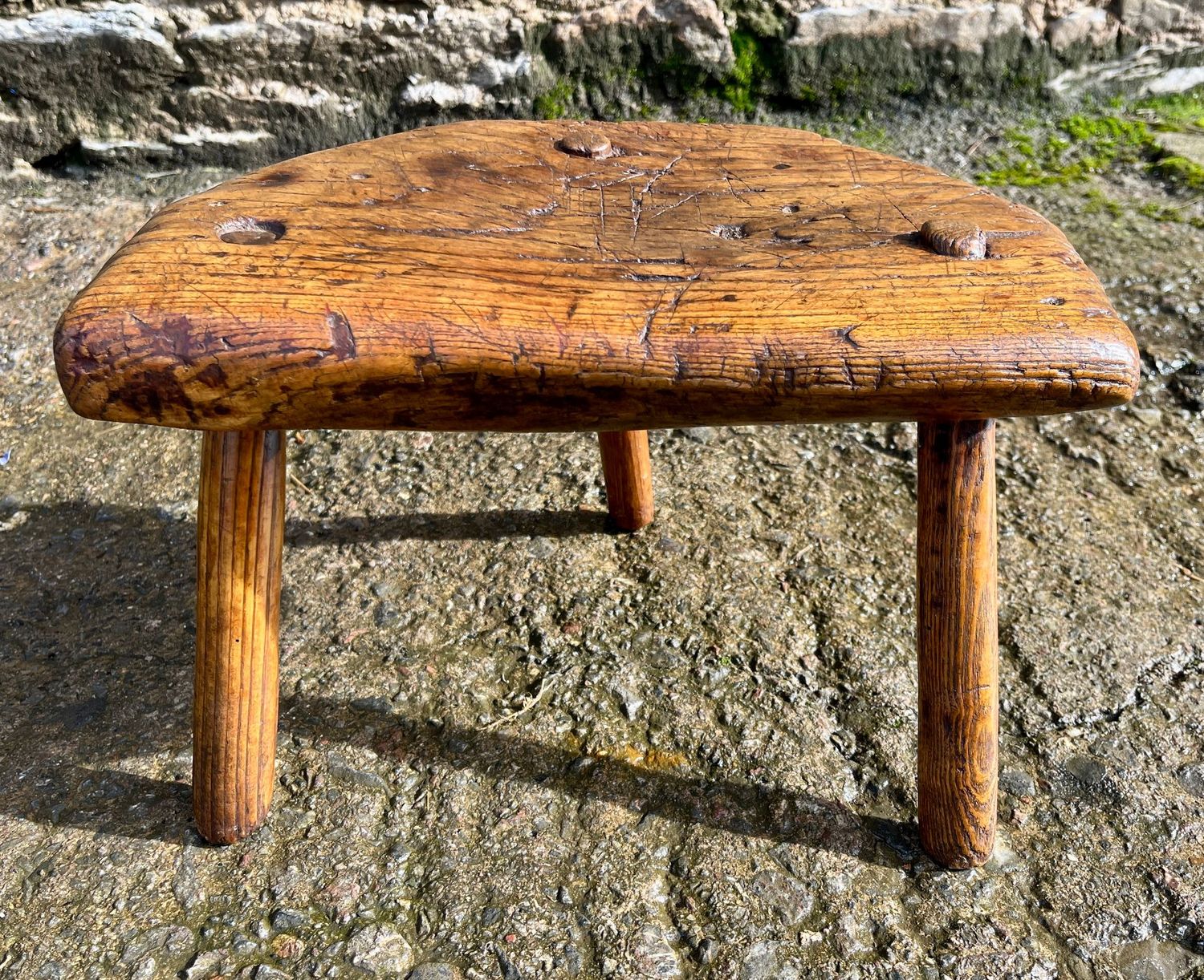 Primitive Welsh Milking Stool