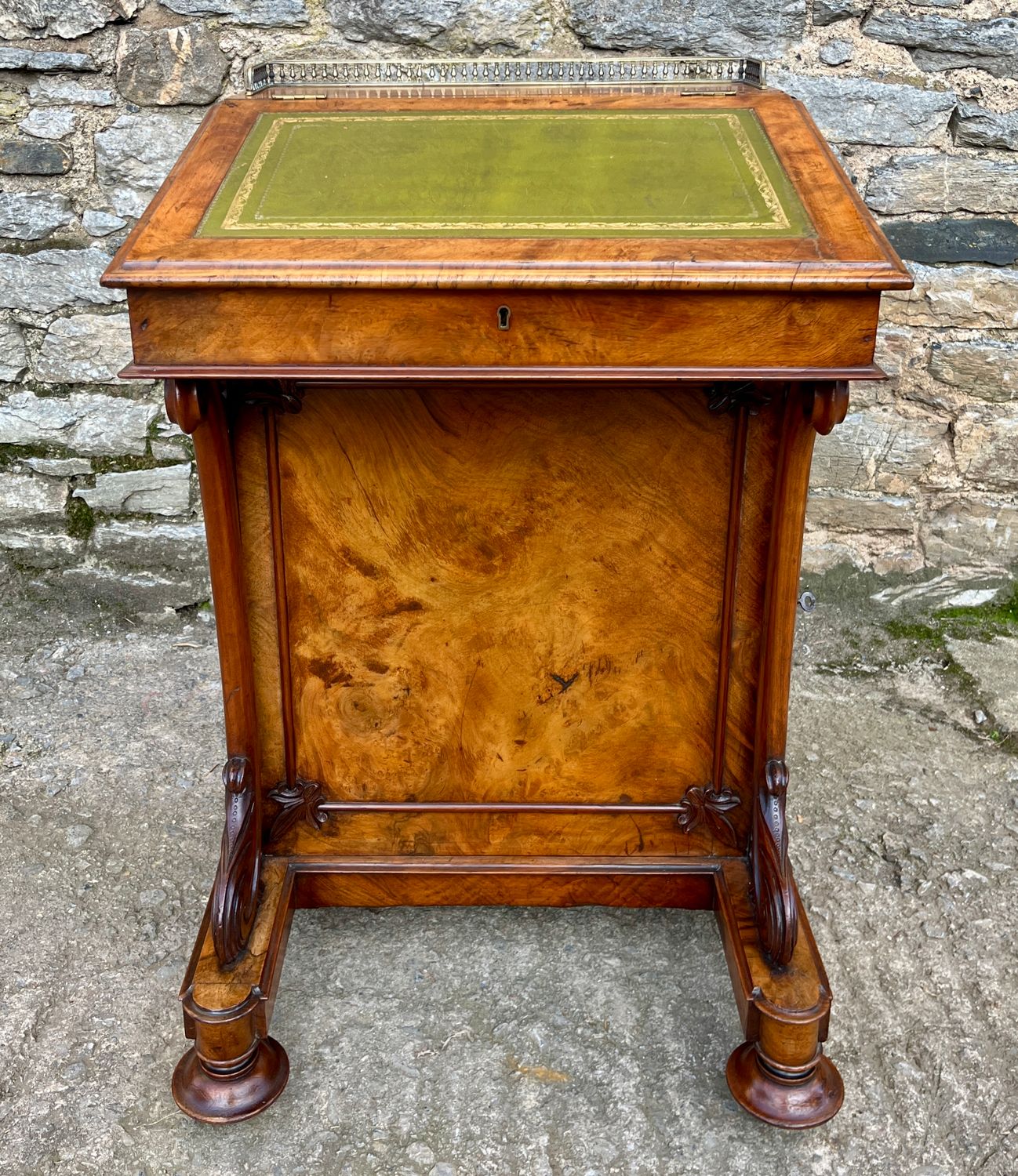​Victorian Burr Walnut Davenport