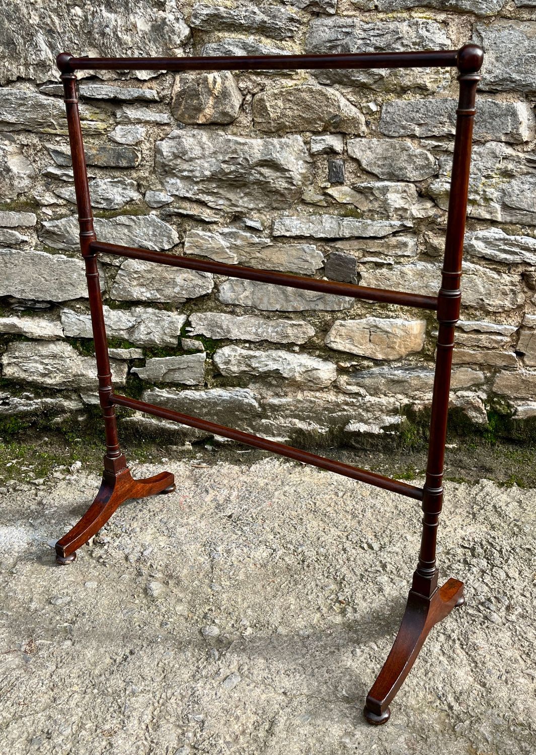 ​Antique Mahogany Towel Rail
