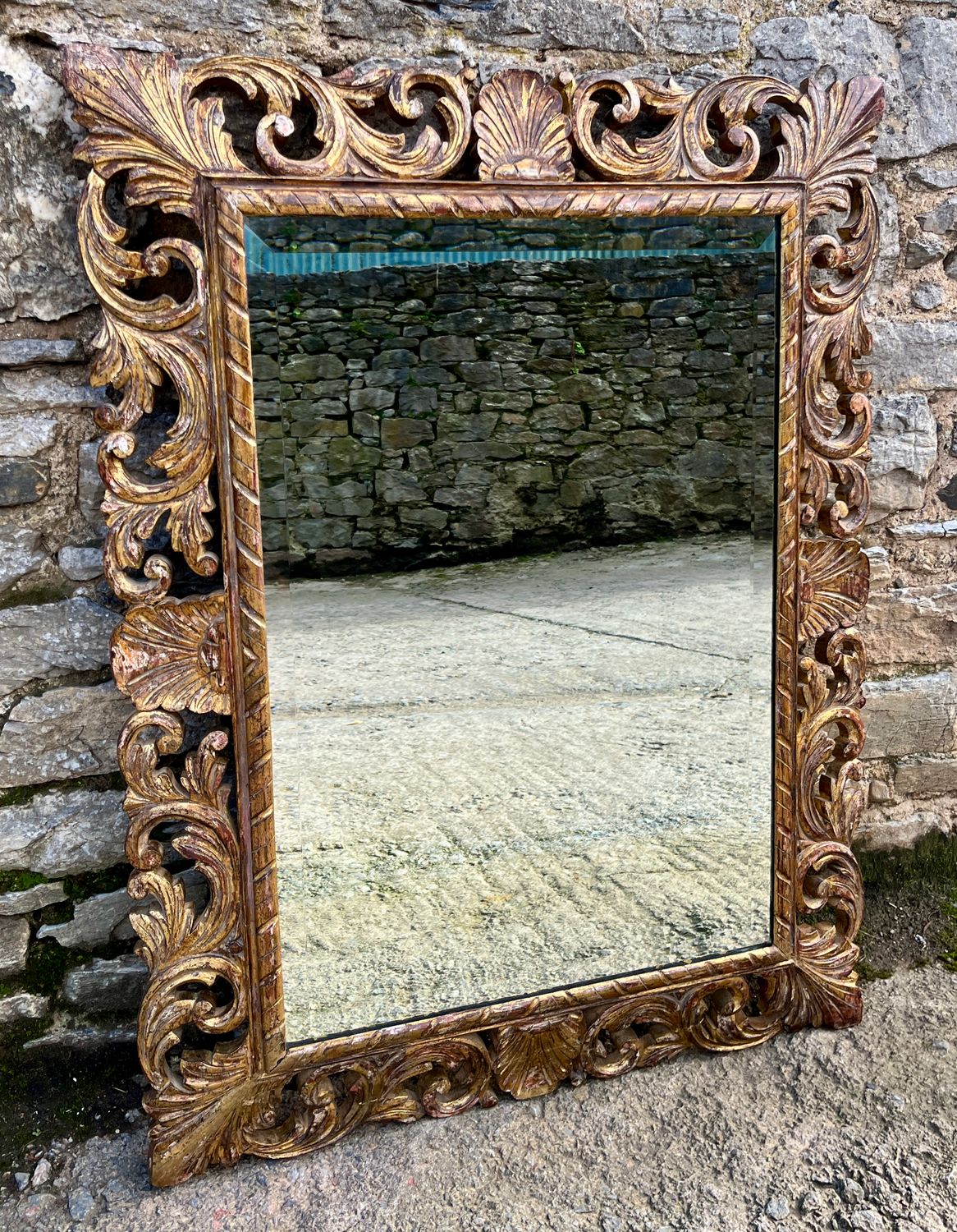 Large Giltwood Wall Mirror