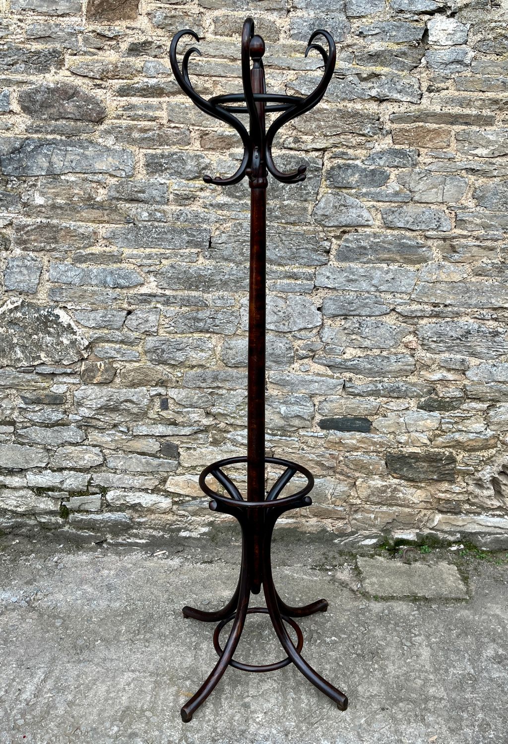 Large Antique Bentwood Hat and Coat Stand