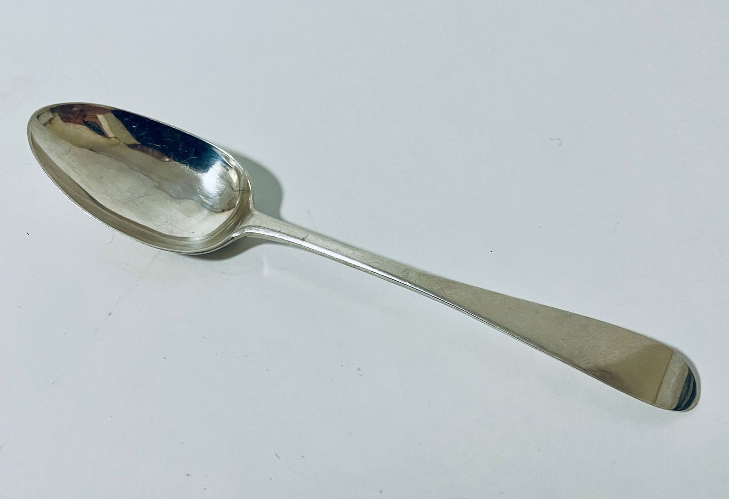Antique Newcastle Silver Serving Spoon