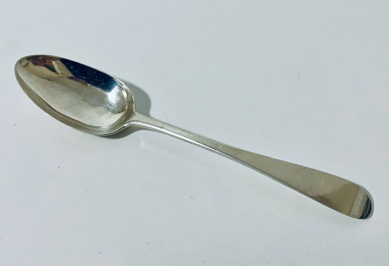 Antique Newcastle Silver Serving Spoon