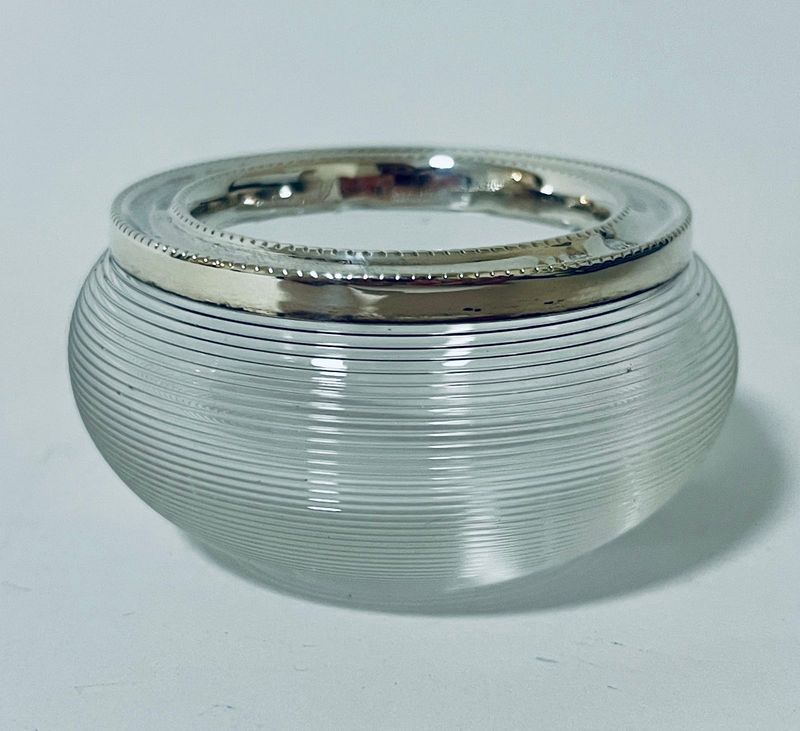 Victorian Match Strike with Silver Rim