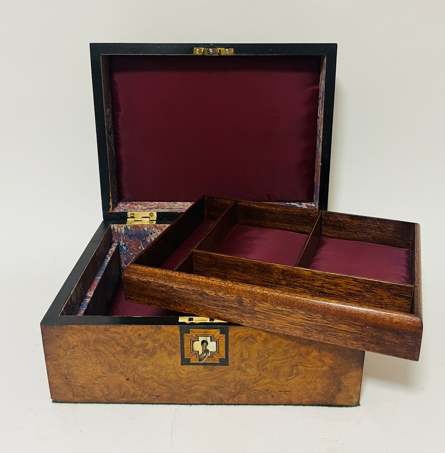 Victorian Inlaid Jewellery Box